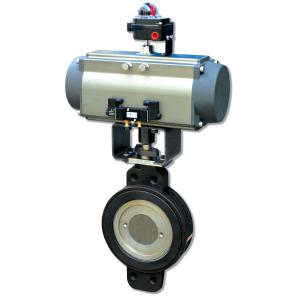 Cheap PN16 pneumatic actuator control butterfly valves with best price for sale