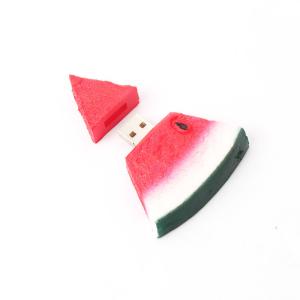 Cheap watermelon shaped Custom USB Flash Drives USB 2.0 Interface 10 Years Data Retention for sale