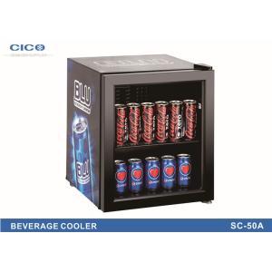 Electric Full Glass Front Mini Fridge / Glass Fronted Table Top Fridge