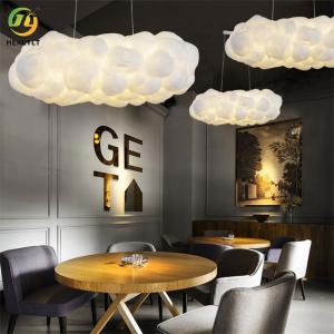 LED Textile Cloud Shaped Modern Pendant Light E26 Bulb Base Creative