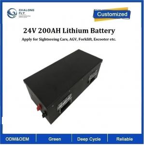 China CLF OEM Power Lithium Iron LiFePO4 200Ah 24V Lithium Battery Packs For Sightseeing Cars AGV Forklift Scooter EV Car on sale