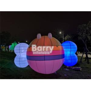 Custom Festival Decoration LED Inflatable Bees Carton Model EN14960 CE UL