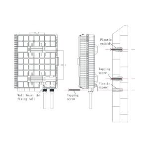 16 Cores LGX PLC Mini Optical Fiber Optic Terminal Box for Outdoor Wall/Pole