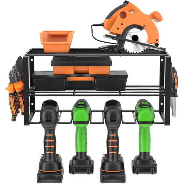 Quality Europe Style Wall Mounted Organizers Shelf for Cordless Drill Tools Organizers Holder wholesale