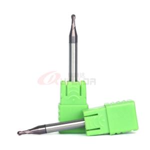 China 1/8 1/32 1/16 Ball Nose End Mill Bits For Stainless Steel 304 1/4 Shank HRC60 on sale