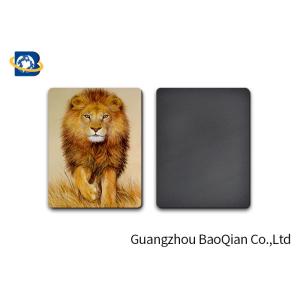China Stunning Lion 3D Image Lenticular Magnet Sticker 0.45mm Thickness For Decoration on sale