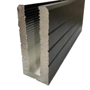T5 U Channel Glass Aluminum Railing Profiles Extruded Anodizing For Balcony