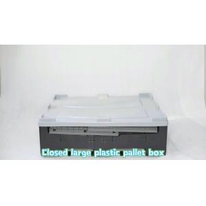 China Custom size high quality foldable transportation plastic pallet box warehouse folding pallet box on sale