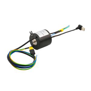 8 Circuits Through Hole Slip Ring Transferring Electricity HF and USB Signals