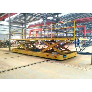 Cross Bay Mounted Motorized Industrial Carts Hydraulic With Large Platform /