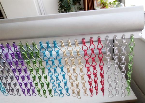 Quality Durable Aluminum Mesh Screen , Door Bug Screen Curtain No Rust / No Fade Color wholesale