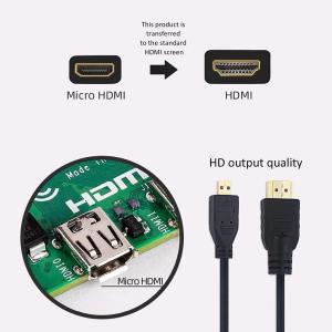 1.5m Micro HDMI To HDMI Cable 4K OEM MALE MALE For Raspberry Pi 4