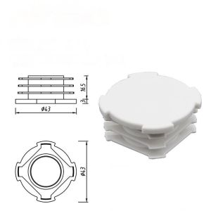 DYP43-01 Plastic Pipe Plugs End Cap for OD 43mm Lean Pipe and Aluminum Pipe