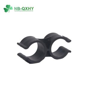 Welding PVC/Plastic Double Tube Water Supply Pipe Fitting Clamp with Butterfly
