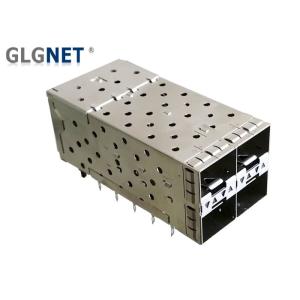 Cheap GLGNET SFP Solutions 2 X 2 Multiple Ports SFP Plus Cage With Inner Outer Light Pipes for sale