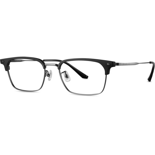 Quality MEN SQUARE TITANIUM BRONZE GREY METAL MEN EYEGLASS FRAMES wholesale