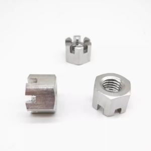 M12 M18 Stainless Steel SUS304 SUS316 Hex Thin Slotted Nut Castle Nut A2 A4