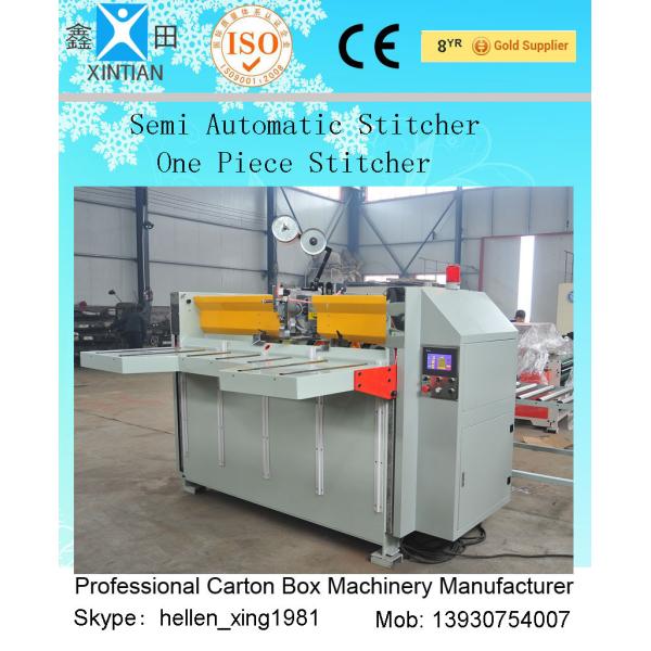Quality High Efficiency Semi-Auto Stitching Machine , Carton Box Packaging Machine wholesale
