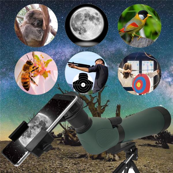 Long Range 25-75x80 Hunting Bird Spotting Telescope For Phone