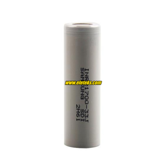 Samsung High Drain INR21700-33J 3.2A 3300mAh High Capacity 3.6V Li-ion Rechargeable Flat Top Battery