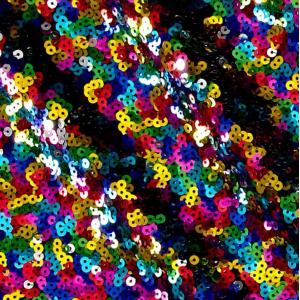 Eco Friendly Metal Sequin Fabric 2mm-7mm Wire Diameter Round Shape