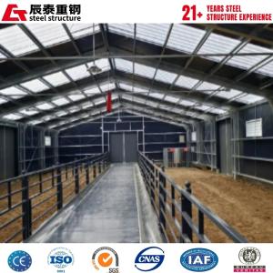 Prefabricated Steel Structure Cowshed Sheep Shed Hot Roll Welding