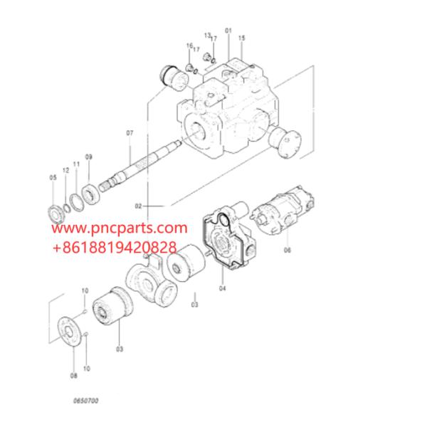 A10VD43SR Handok Pump EX60-3 4350439 Excavator Hydraulic Pump