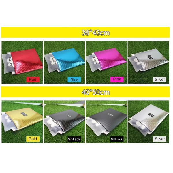 Quality 38x43cm Metallic Mailing Envelopes , Eco Friendly Metallic Bubble Wrap Envelopes wholesale