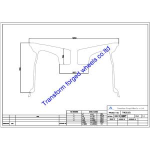 TM201101 20X11 inches forged wheels monoblock wheels blanks Dimple style barrel and rims