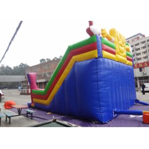 Amusement Park Big Commercial Inflatable Slide With Spongebob Theme