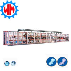 Small Scale Sanitary Napkin Making Machine 380V 50HZ Ladies Pad Manufacturing