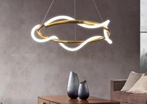 Cheap Manufacturer modern interior design pendant lighting rope gold metal hanging ceiling lamps creative led chandelier for sale