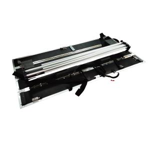 Folding Low Lid DJ Coffin Flight Case Table With 90cm Riser