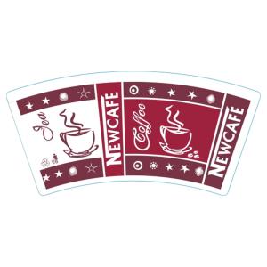 Five Star Paper Cup Fan 40gsm Normal Bulk Printed PE Coated
