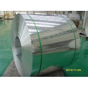 China Dimpled Aluminum Tread Plate , One Bar Shape Aluminum Checker Plate Sheets  on sale