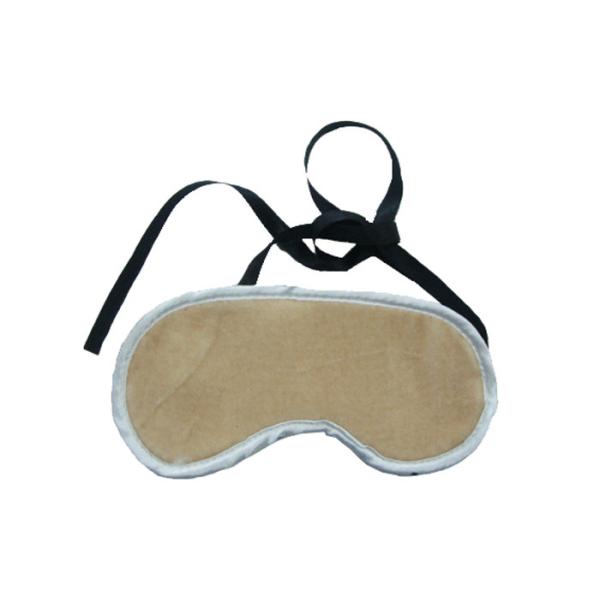 Quality Portable Brown Color Sleep Blindfold Eye Mask With Short Plush wholesale