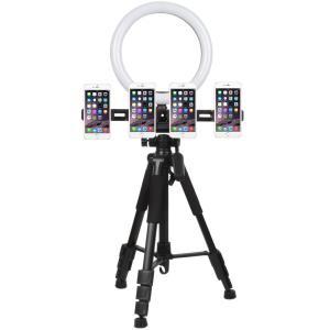 Q111 590mm Mobile Video Recording Stand , FCC Travel Fluid Head Video Tripod