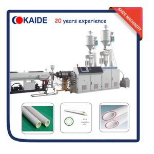 China Plastic Pipe Extrusion Machine for PPR-GF-PPR Composite Pipe Speed 28m/min on sale