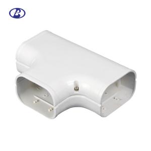 100mm AC Duct PVC Air Conditioner Pipe Cover Duct T-Joint Tee Joint