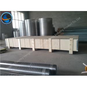 Non Clogging Johnson Wire Screen Low Carbon Galvanized Steel / Stainless Steel