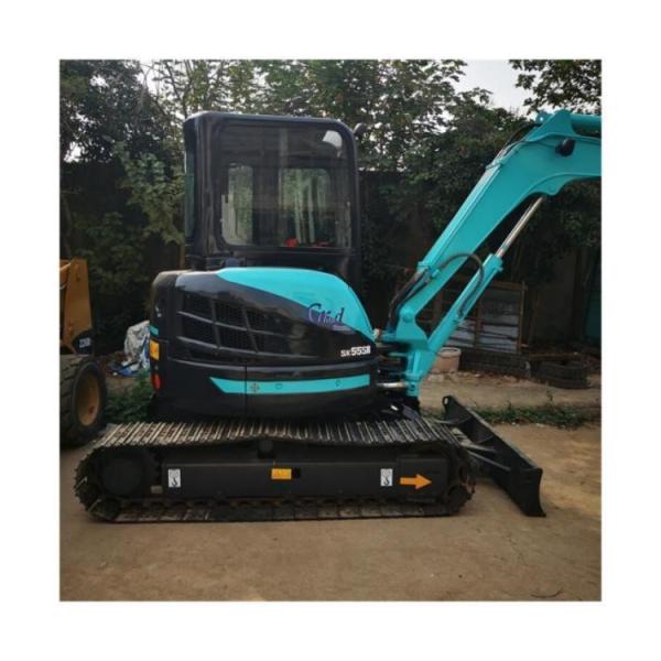 Quality SK55SR Crawler Excavator Kobelco 5ton Mini Digger with Rubber Track Shoes in Shanghai wholesale