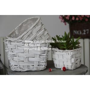 2016 new style wicker garden baskets round shape willow garden plants basket