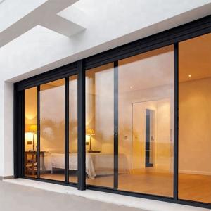 Customized Color Design Aluminum Double Glass Sliding Door Frameless
