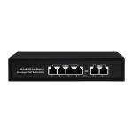 OEM ODM Fast Ethernet 10/100mbps 4 Port Poe Switch With 2 Uplink Port Network