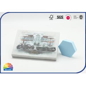 4c Printed Book Shaped Paper Box With EVA Foam Pen Present Package