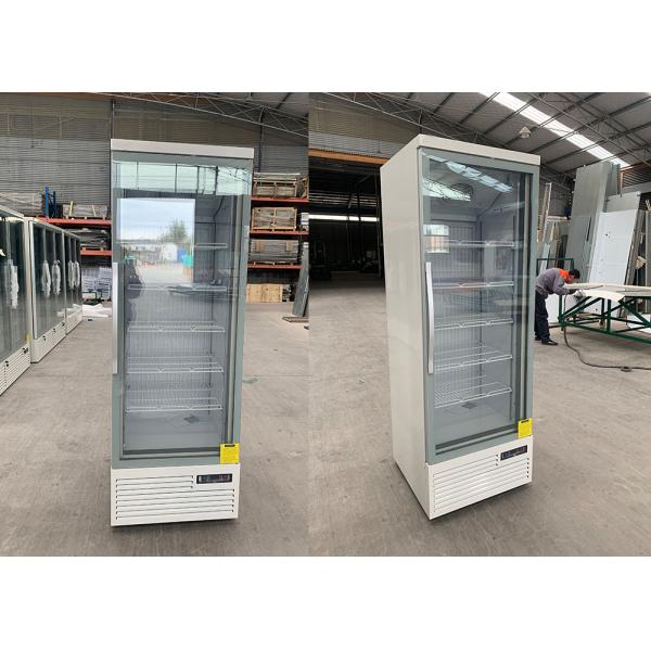 R290 Self Contained Insulated White Merchandiser Freezer With Swing Glass Door