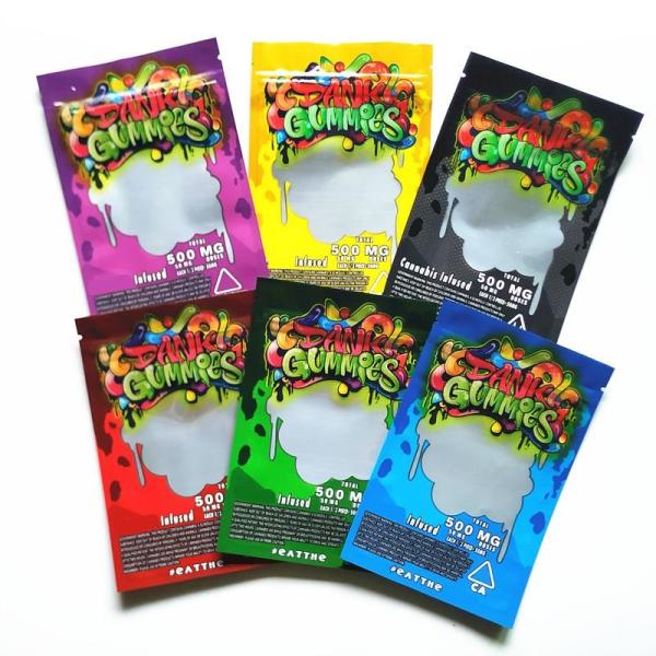 Quality CMYK 4.3 Mils Thick Child Proof Paper Bags Cbd Envelopes wholesale