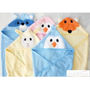China 300gsm Personalized Hooded Baby Towels Animals Pattern For Beach / Bath on sale