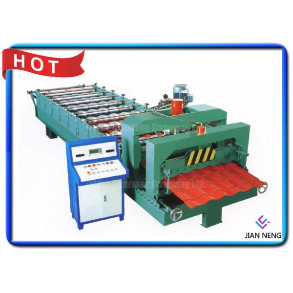 Quality Galvanized Steel Trapezoidal Roll Forming Machines High Effiency With Anti Rust Roller wholesale