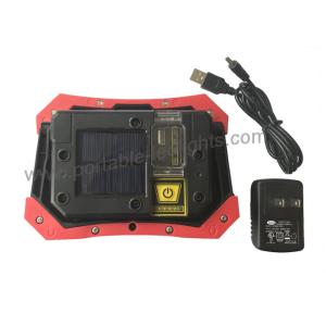 700 Lumen Solar Powered Work Lights Round COB LED Type Long Beam Distance